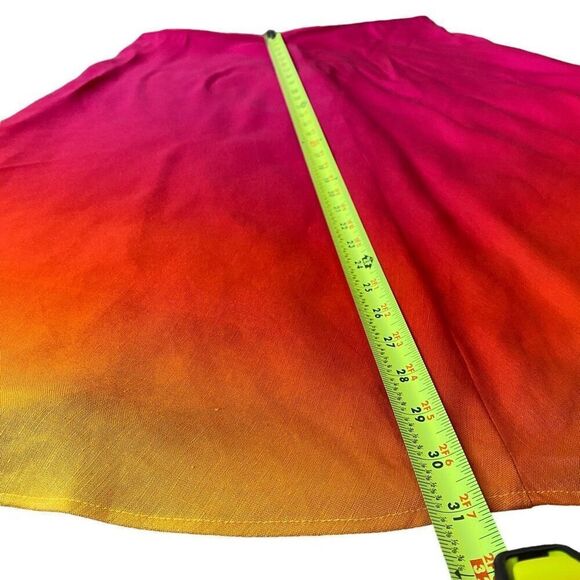 Lauren Ralph Lauren Black Label Ombré Linen Blend Midi Skirt Plus Size - Picture 8 of 8